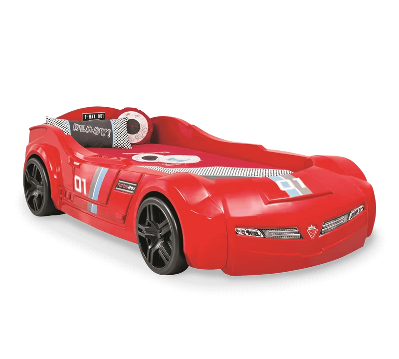 Letto a Macchina Turbo Max Rosso (Materasso Incluso)