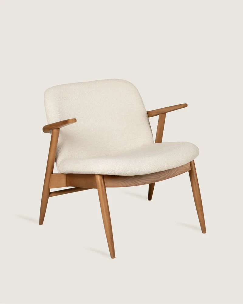 Walnut Lys armchair