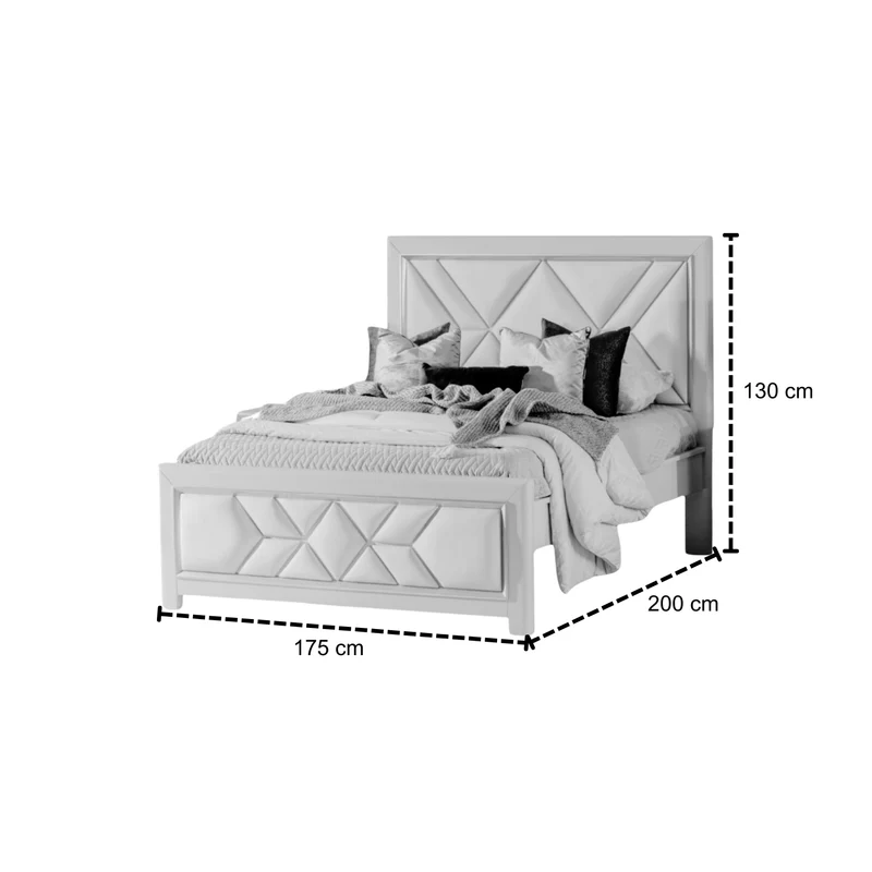 Combo Cama Queen Marriot Beige, Natural + Colchón Lexus Deluxe Pillow Top