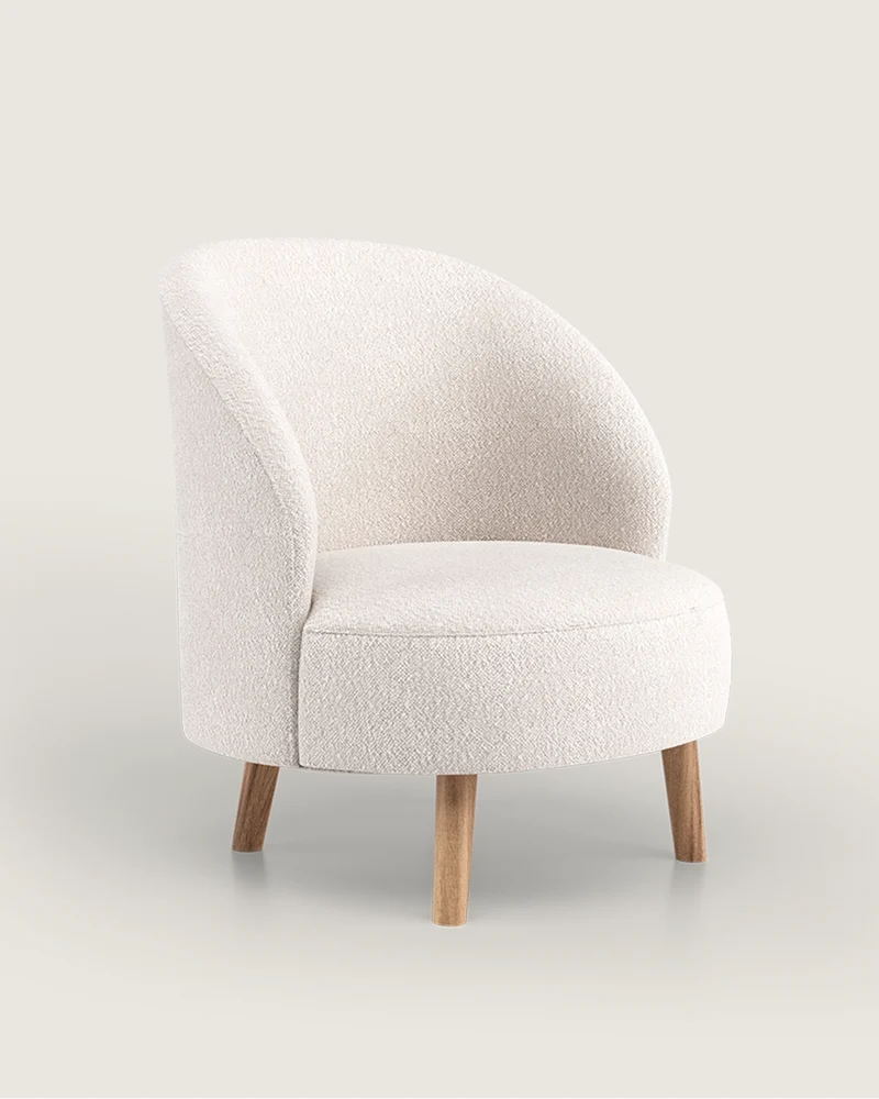 Eva armchair in fabric (upholstered)