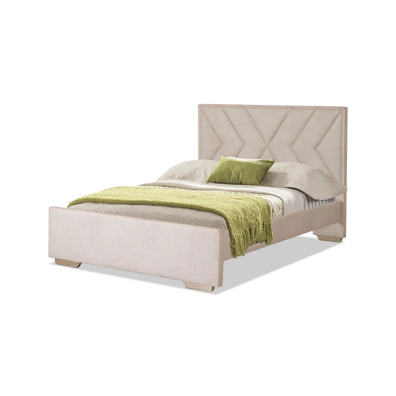 Cama Queen Vallarta Lino Marfil, Champaña