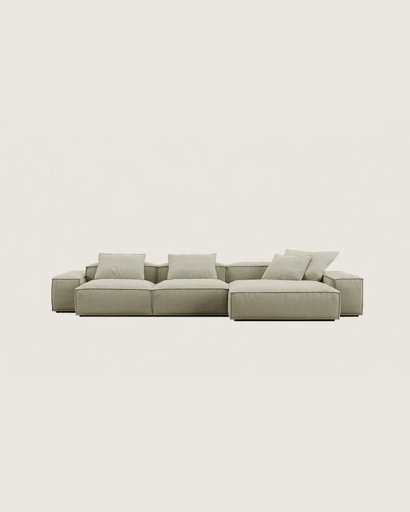 Tokio 4-seater chaise longue sofa