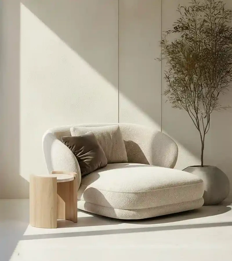 Praga armchair in fabric upholstery