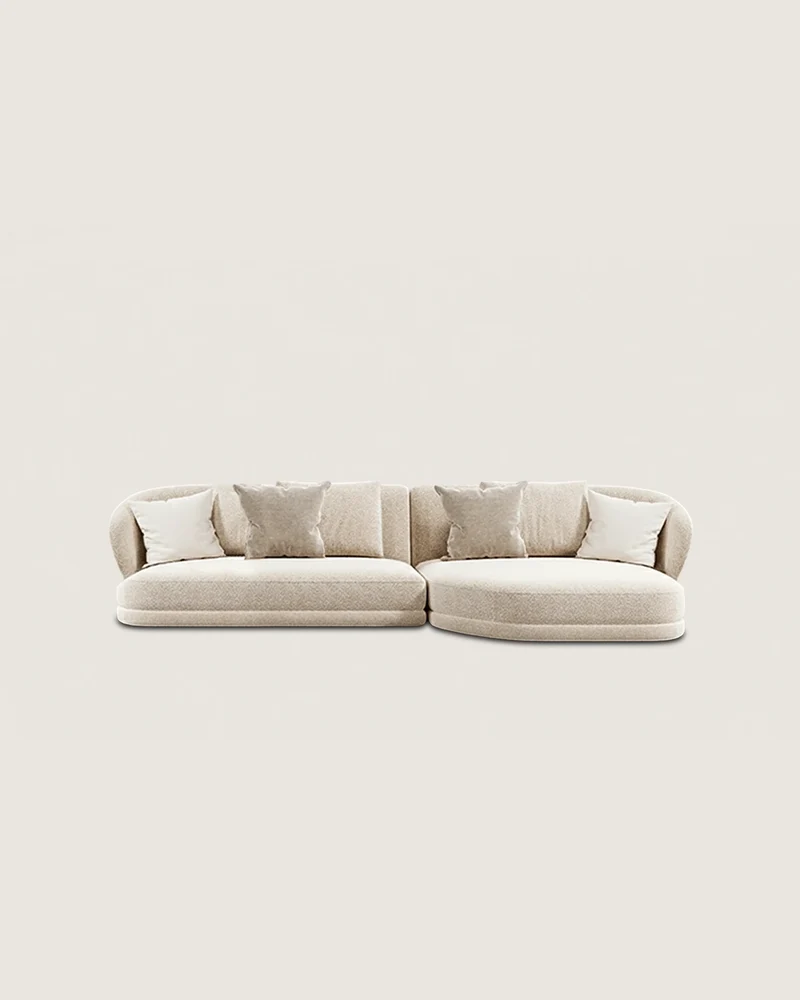 Prague 4-seater chaise longue sofa
