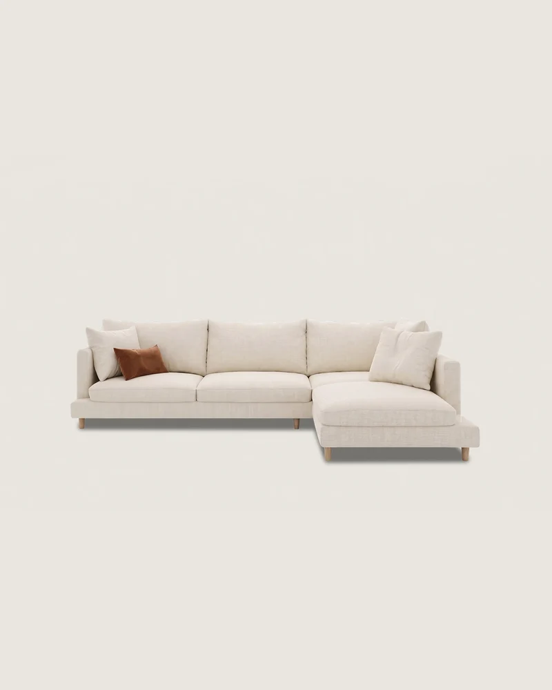 Delos 4-seater chaise longue sofa
