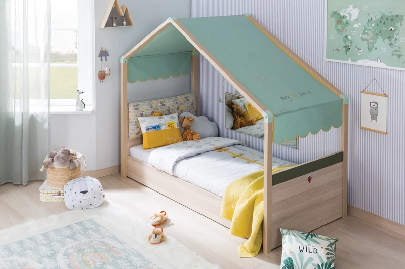 Letto Montessori In Legno 90x200 Cm Con Design Laterale: Comfort E Stile Per Bambini
