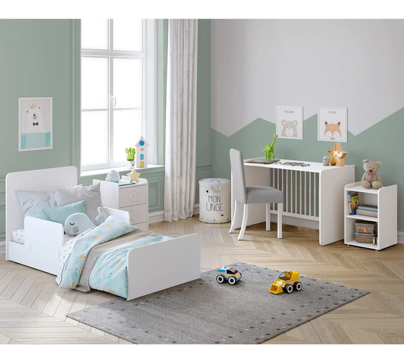Lettino Trasformabile a Dondolo Baby Cotton (Diventa Scrivania e Comodino)