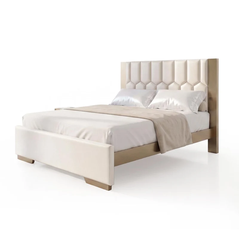 Cama Queen Orus Premier Perla, Champaña