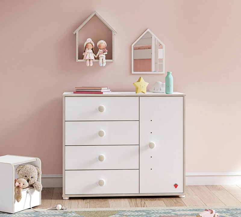 Set Di Specchietti Montessori 38x43 Cm: Specchio Multifunzionale E Scaffale Funzionale