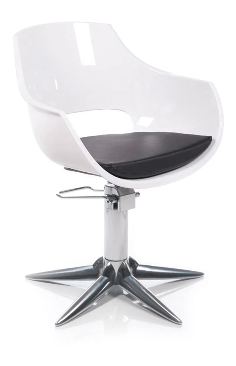 GammaStore Friseurstuhl CLARA BASE PARROT frame BLACK or WHITE, CUSHION BLACK COLOR