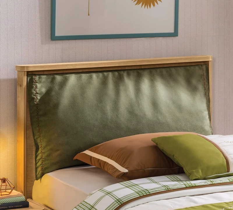 Letto Con Testiera Versatile 100x200 Cm, Chiusura Silenziosa e Sicura Con Blocco Extra