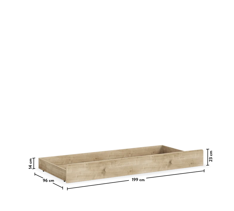 Letto Daybed Crema con Sponde (Senza Tetto) - 100x200 cm