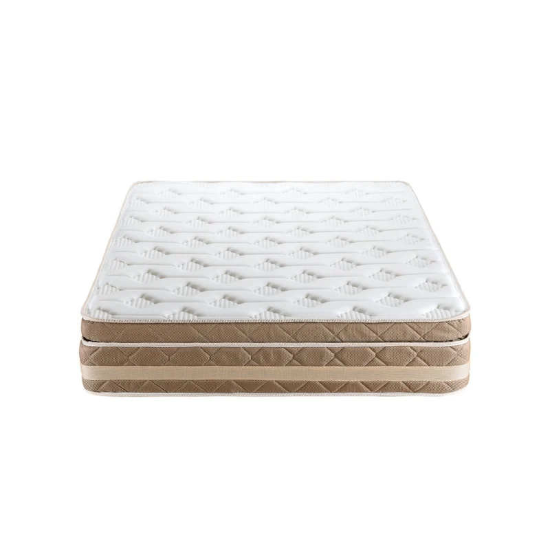 Combo Alcoba Doble Artemisa Natural, Marfil + Colchón Florencia Pillow Top