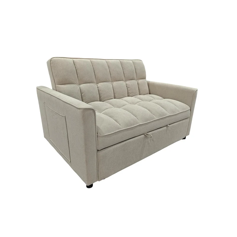 Sofá Cama Gaia Chenille Beige