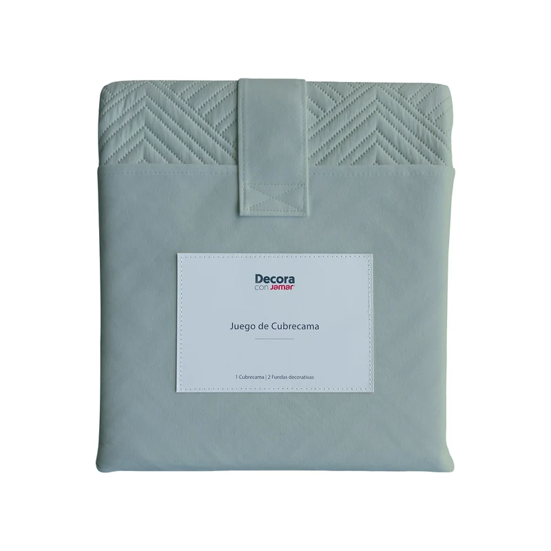 Cubrelecho Gris Aqua Xdbl Micrf 100%