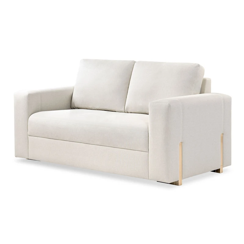 Sofá Cama Sevilla Eurolino Blanco Puro, Champaña