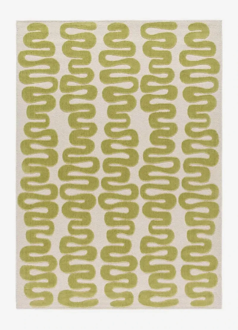 Flashy 25409 rug in modern style, green