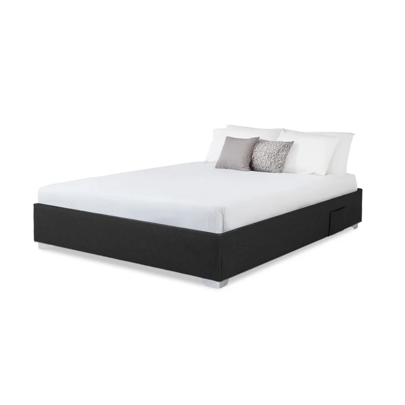 Base Cama Doble Pier Desarmable Negro