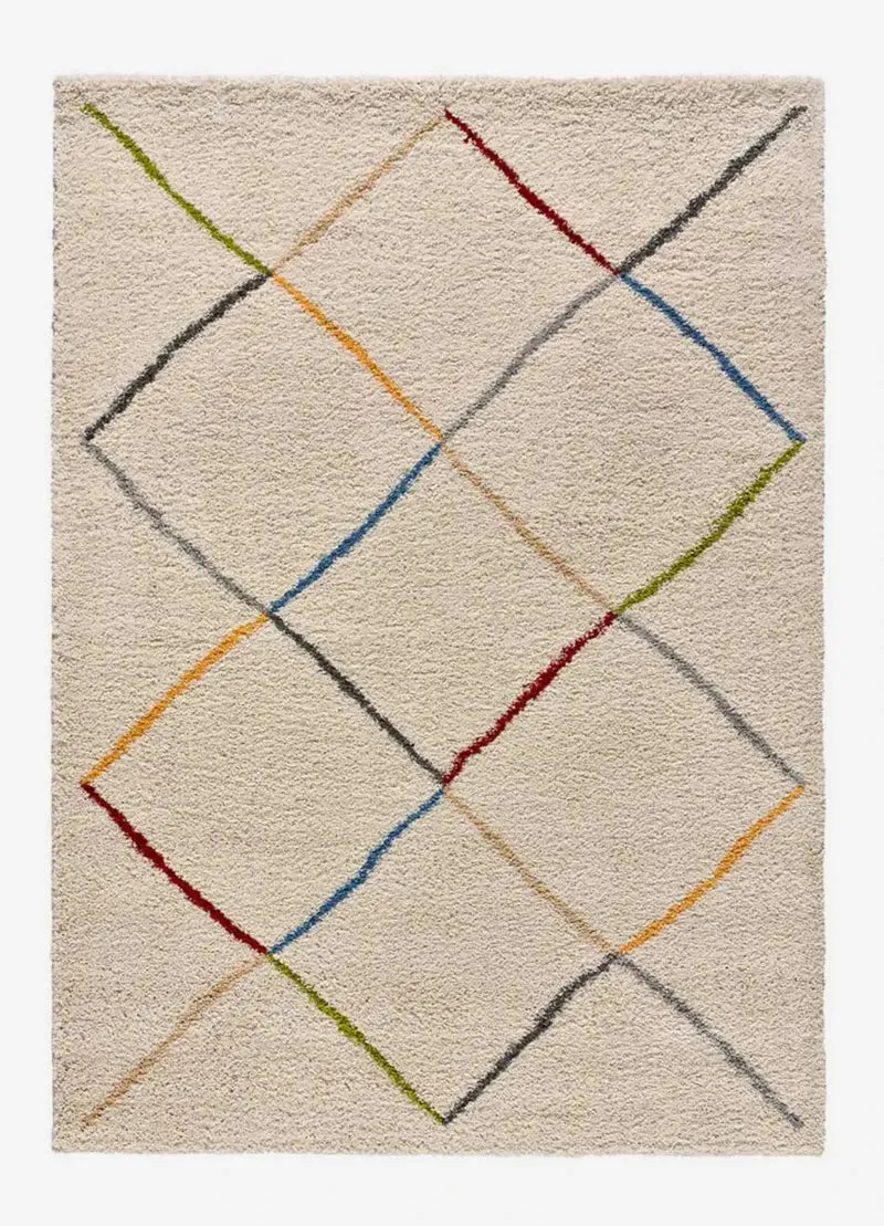 Ethnic style Kasbah 8600 rug in white