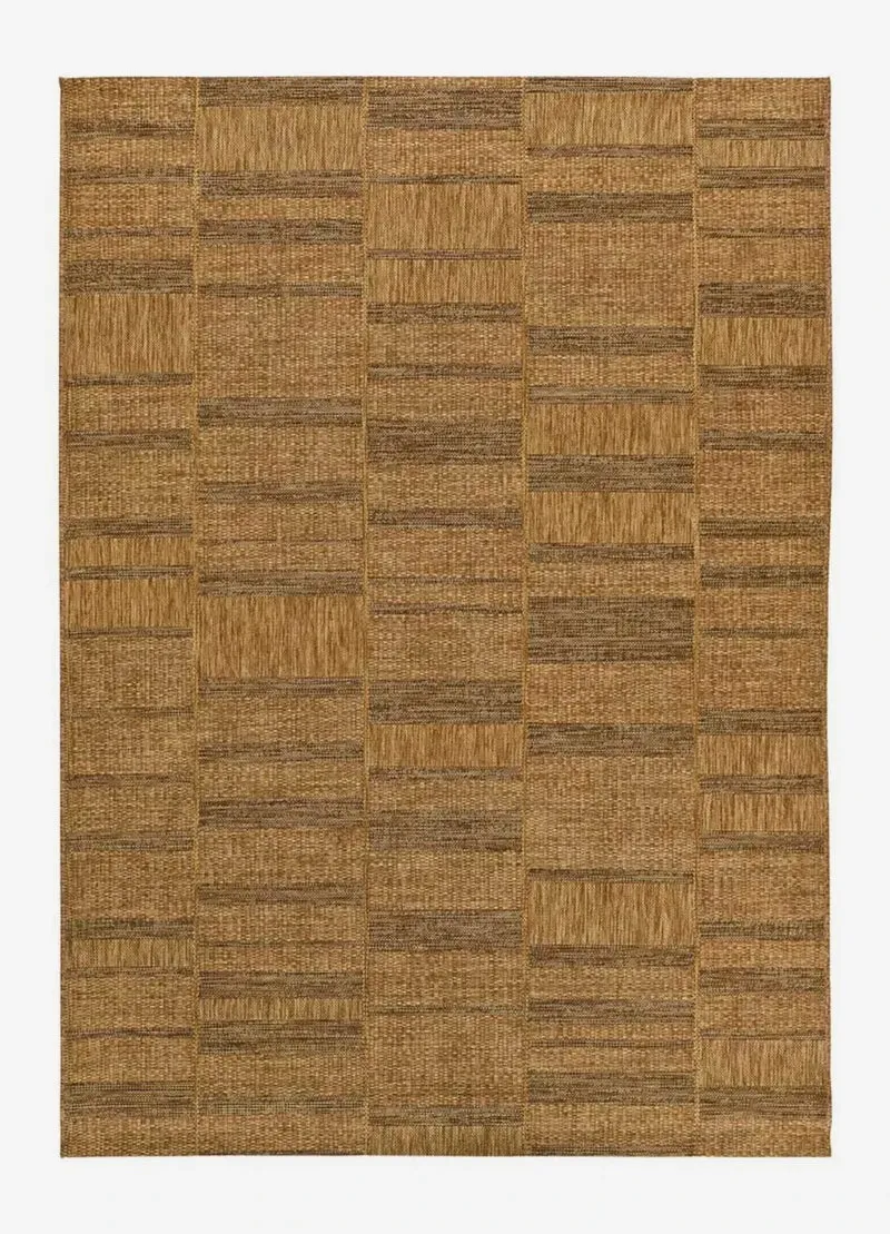 Guinea 28828 geometric-style jute-look rug in natural color
