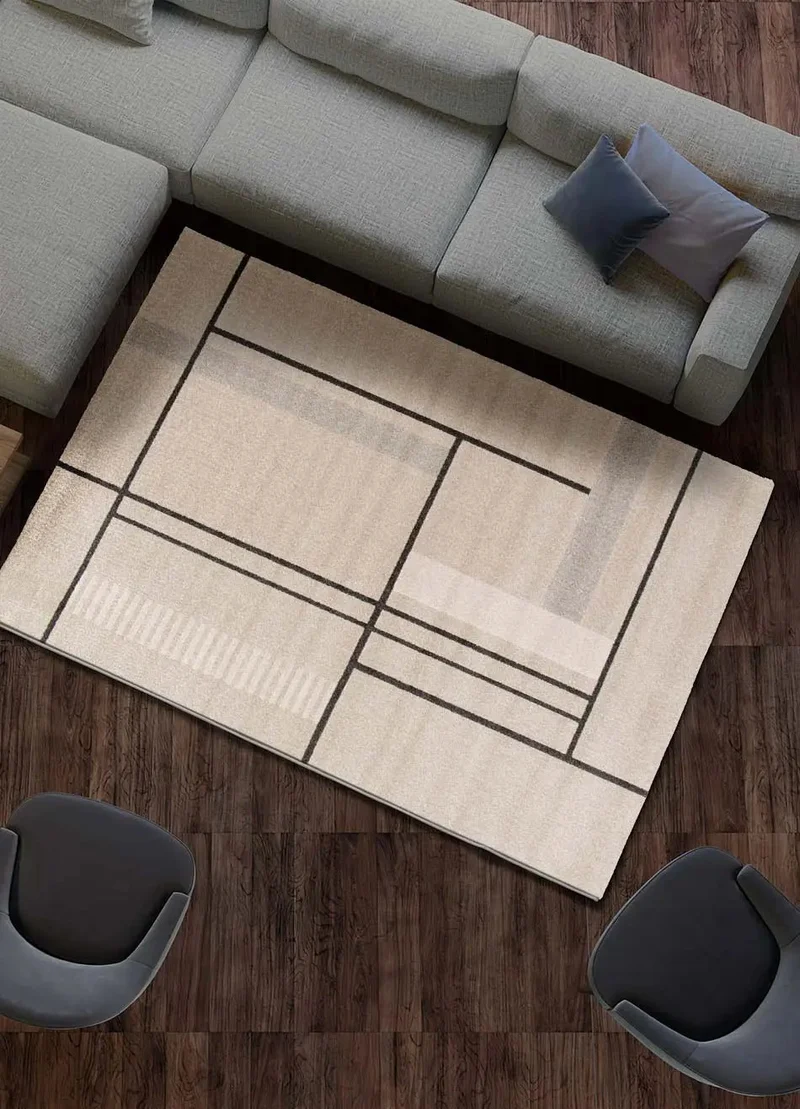 Domus 32302 rug in geometric style, beige