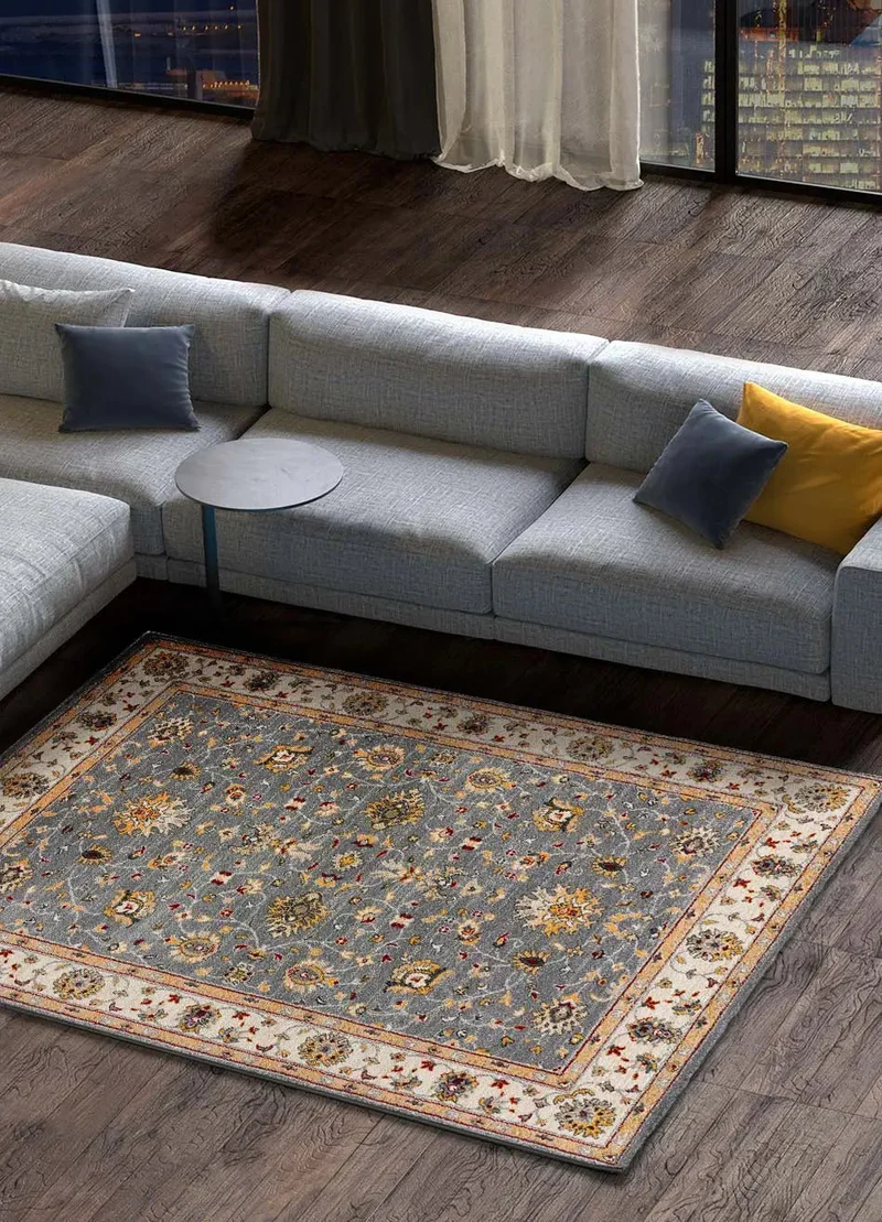 Classic 12505 rug in Classic style, silver color