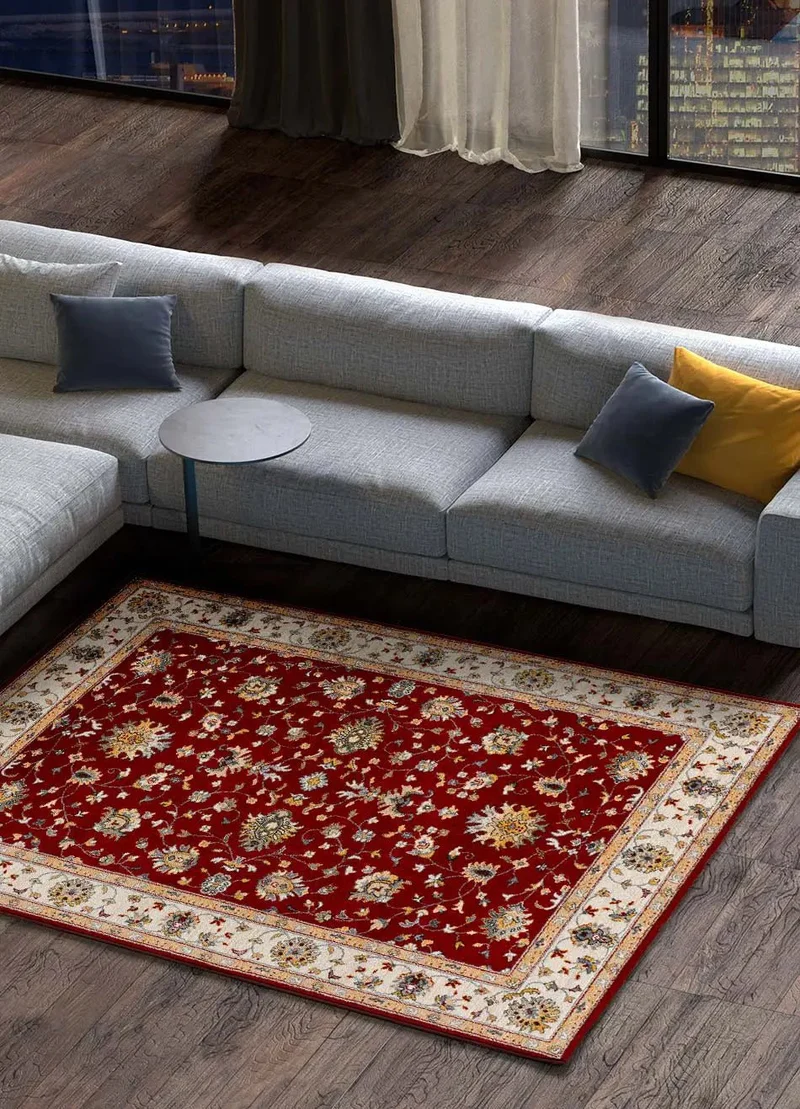 Classic 12505 rug in a Classic style, red