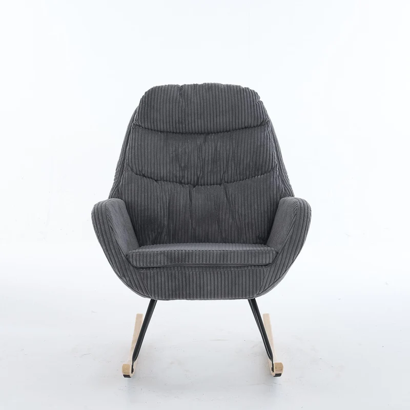 Mecedora Nala Velvet Ceniza 74X94X96