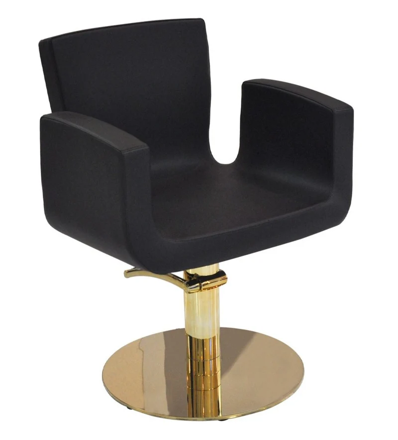 Salondesign24 Friseurstuhl BARBI Goldfarben