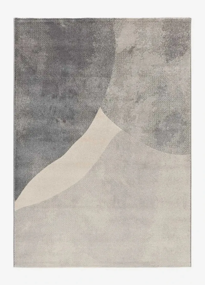 Monic 12803 rug in geometric style, silver