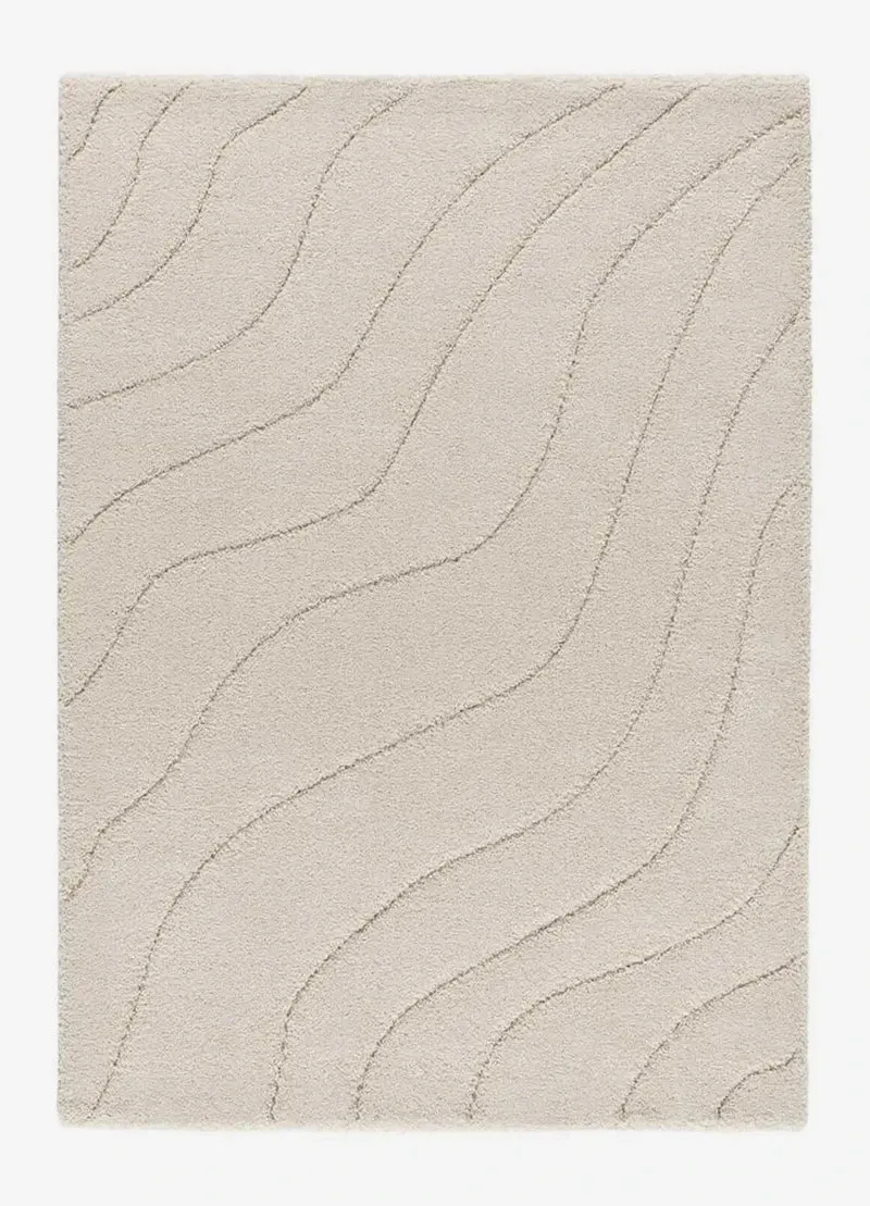 Molier 8789 rug in shaggy style, white