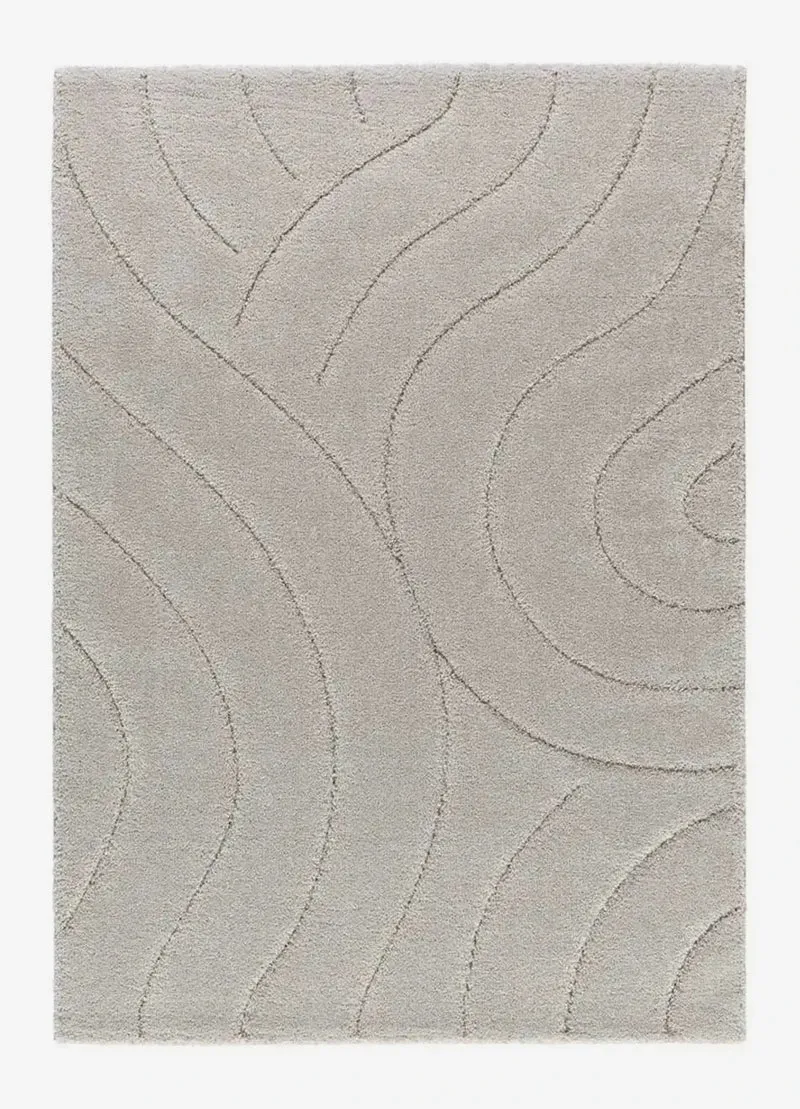 Molier 8786 rug in shaggy style, silver