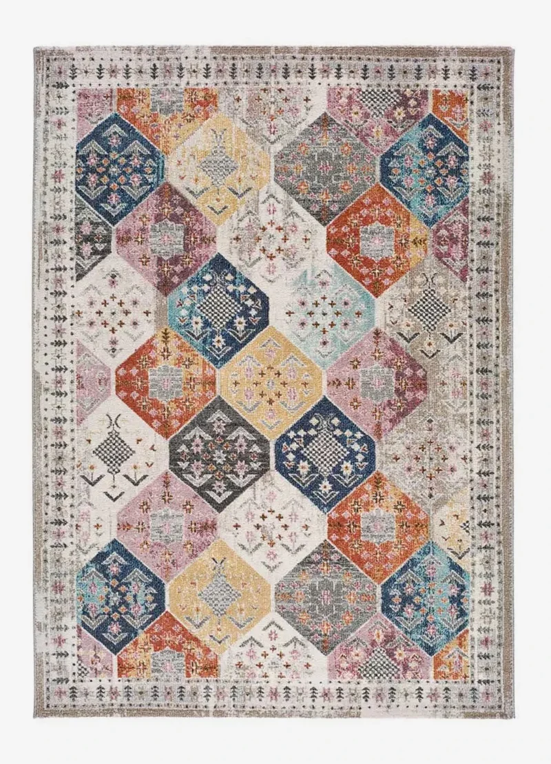 Mirva 20049 rug in ethnic style, multicolour