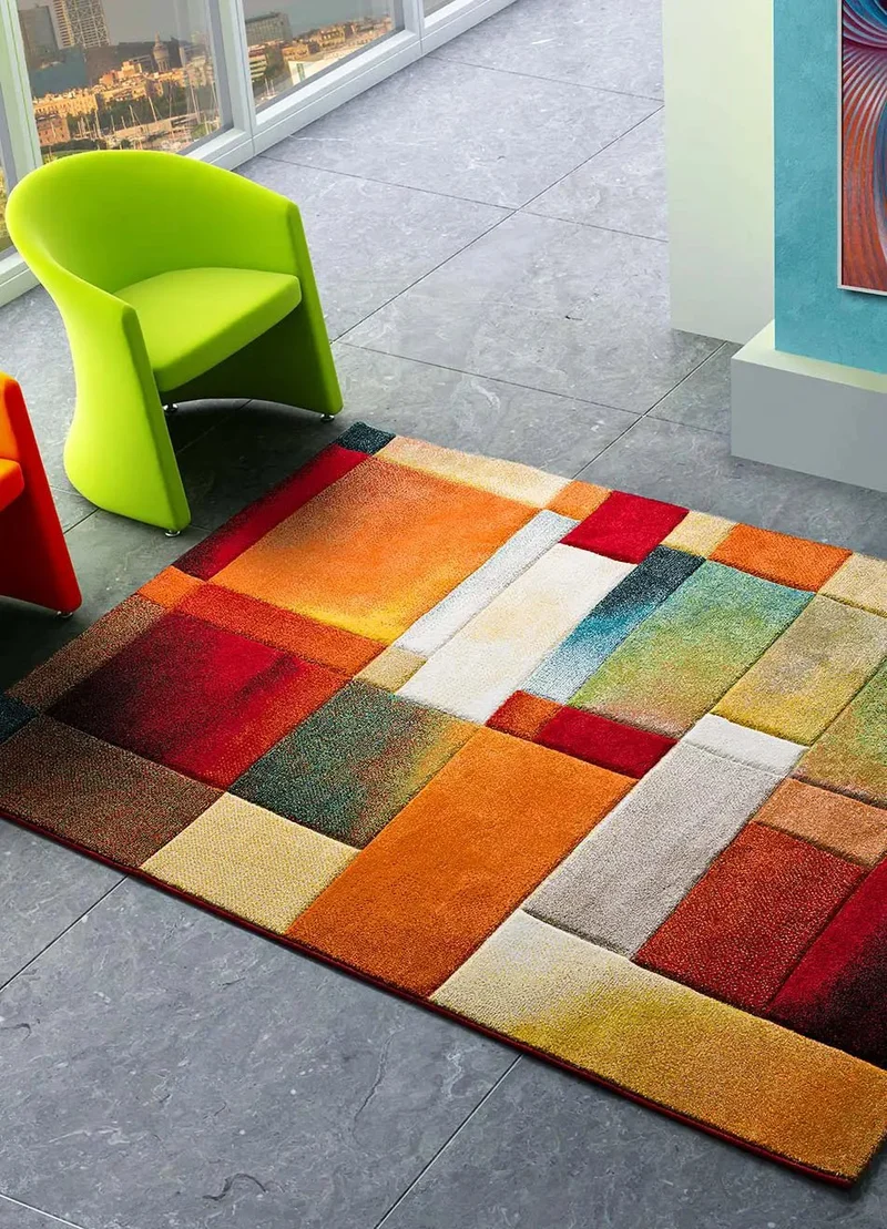 Matrix 21322 geometric style rug in multicolor