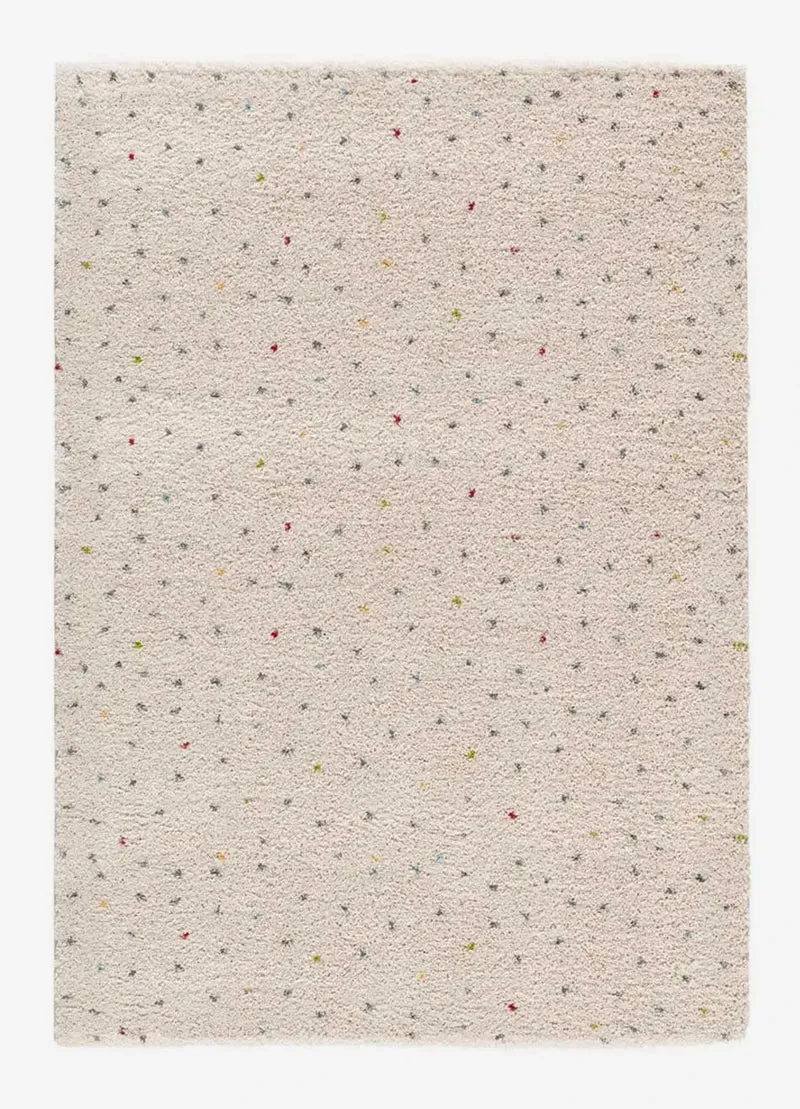 Lush Dottie modern shaggy style rug in multicolor