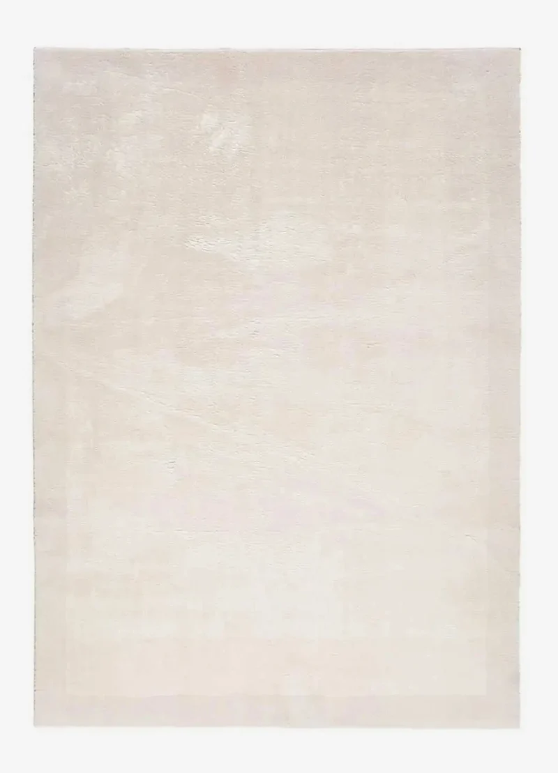 Loft solid minimalist style rug in white