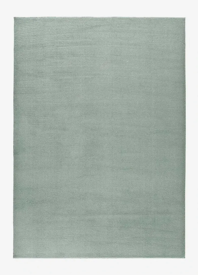 Plain loft minimalist style rug in green