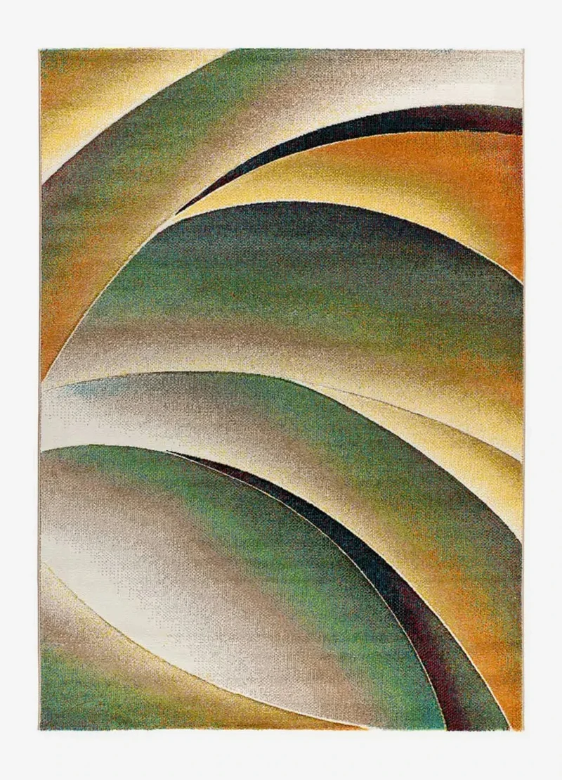 Libet 40409 modern style rug in green