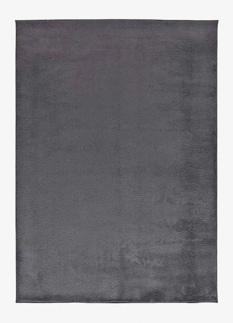 Coraline plain rug in minimalist style, anthracite