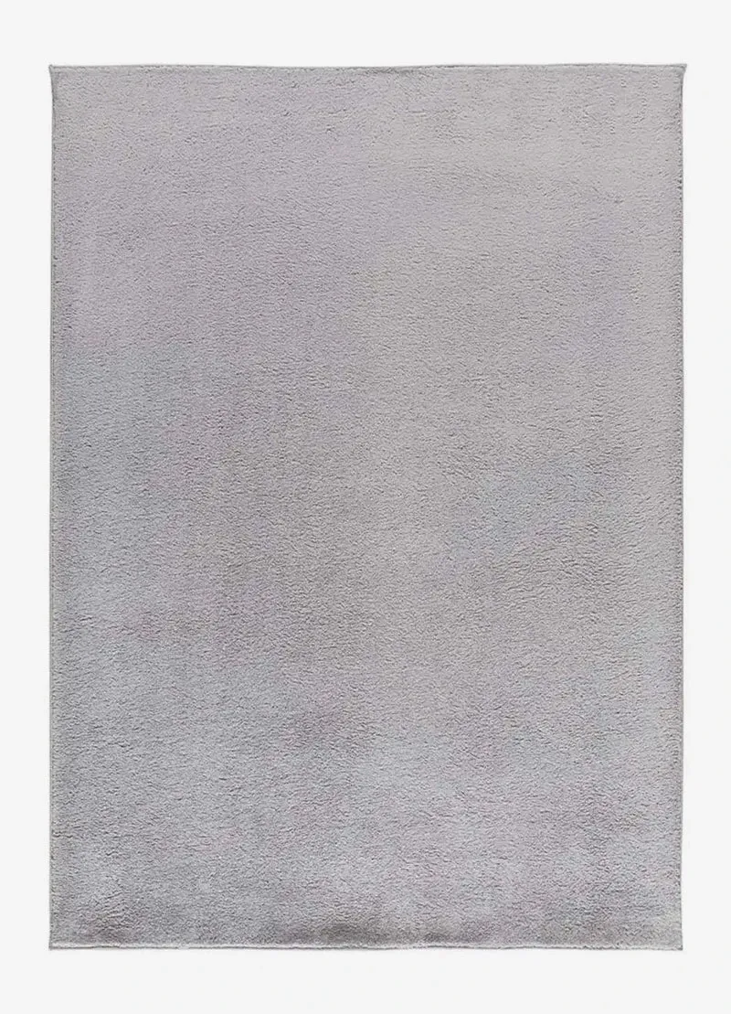 Coraline plain rug in minimalist style, silver