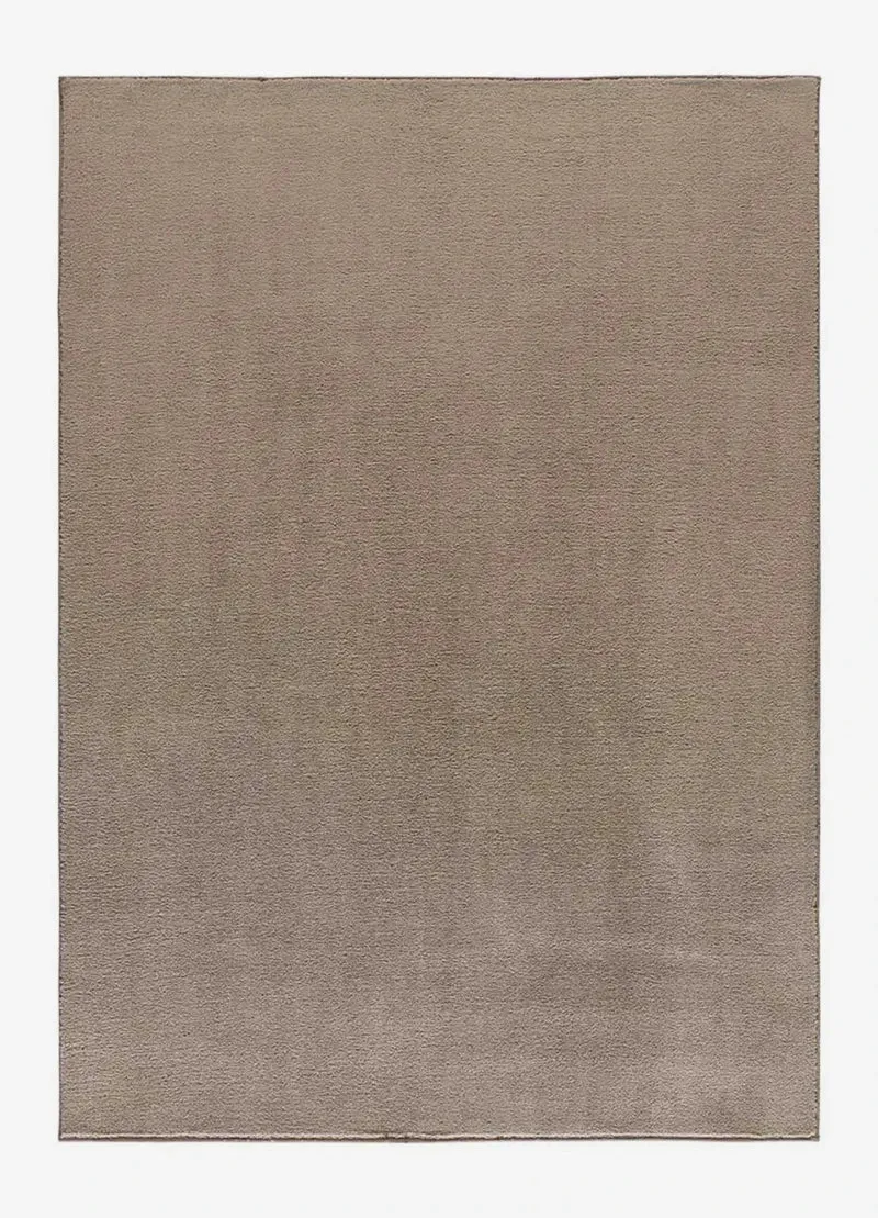 Coraline plain rug in minimalist style, mink