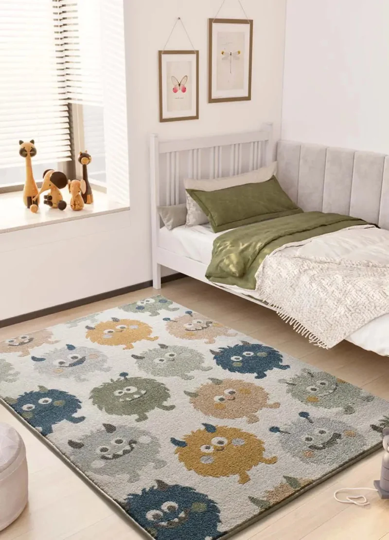 Beats 40501 children's rug with monsters, blue