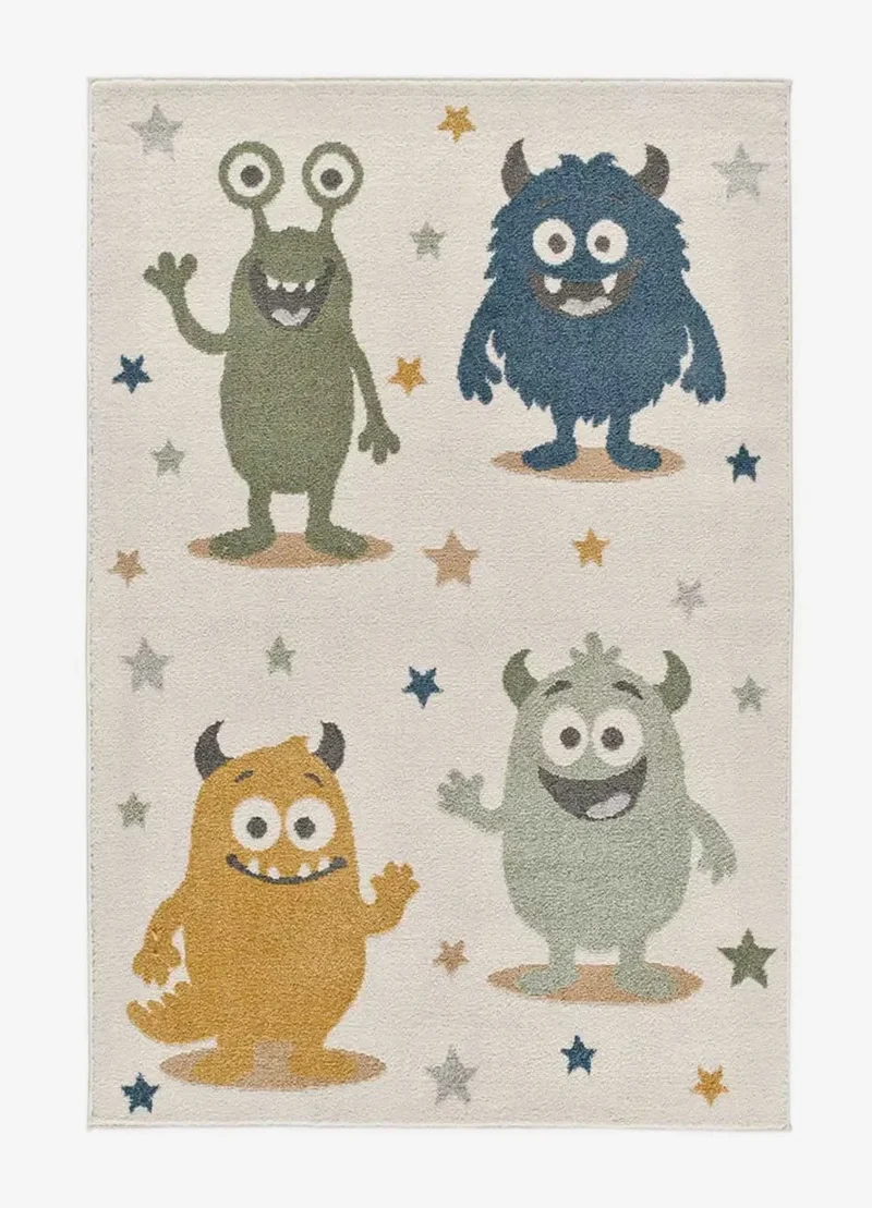 Beats 40500 children's rug with monsters, blue