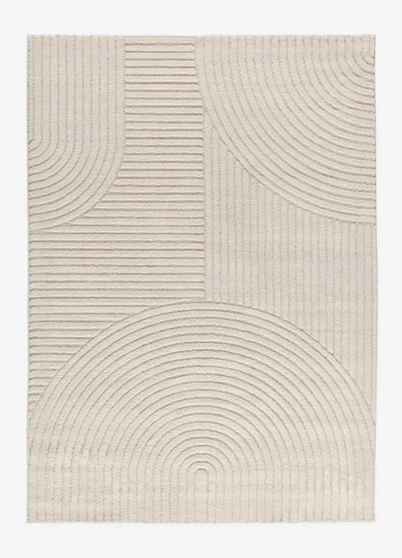 Verona 2252 rug in geometric style, embossed, cream