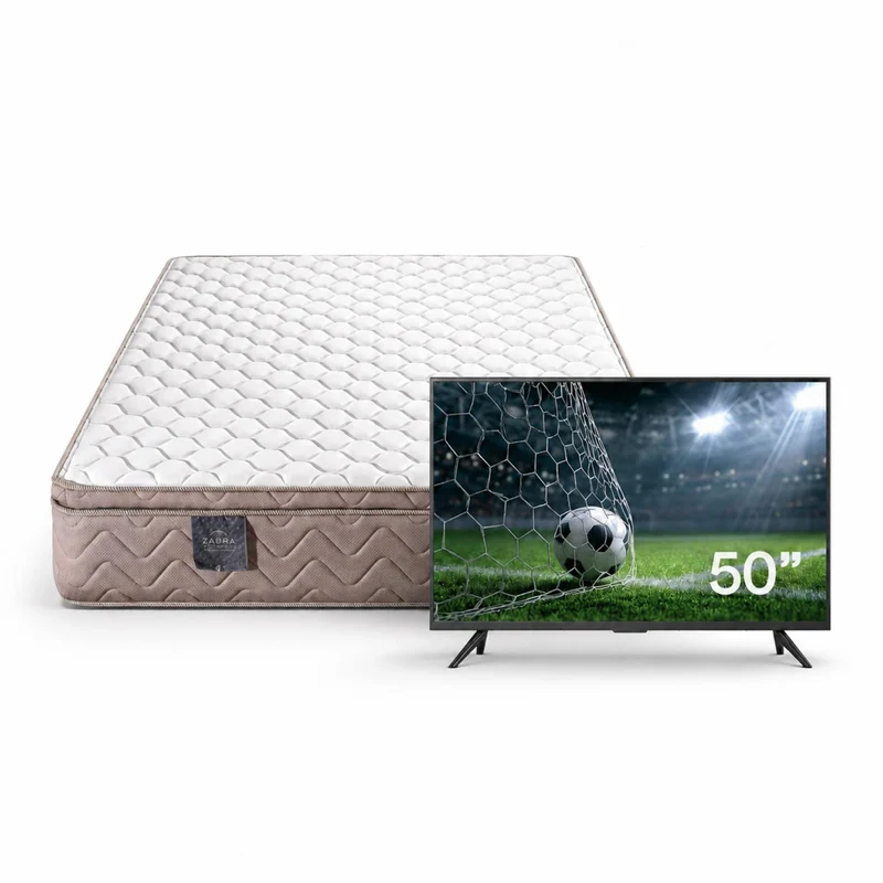Colchón Doble Broadway Pillow Top + Gratis TV LED 50 Pulgadas