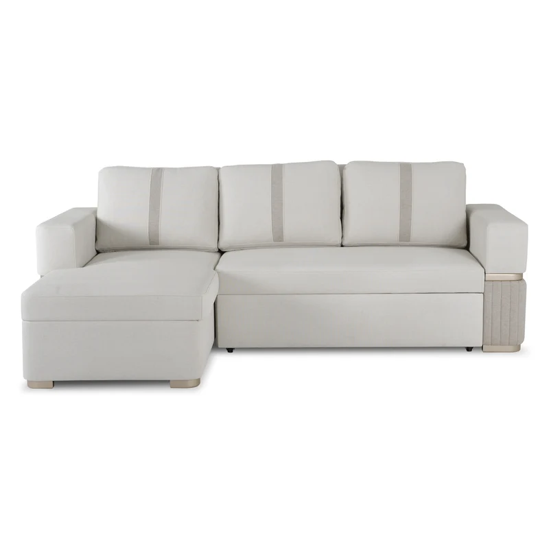 Sala Cama Dior Eurolino Blanco, Champaña Lado Izq Brazo Desmontable