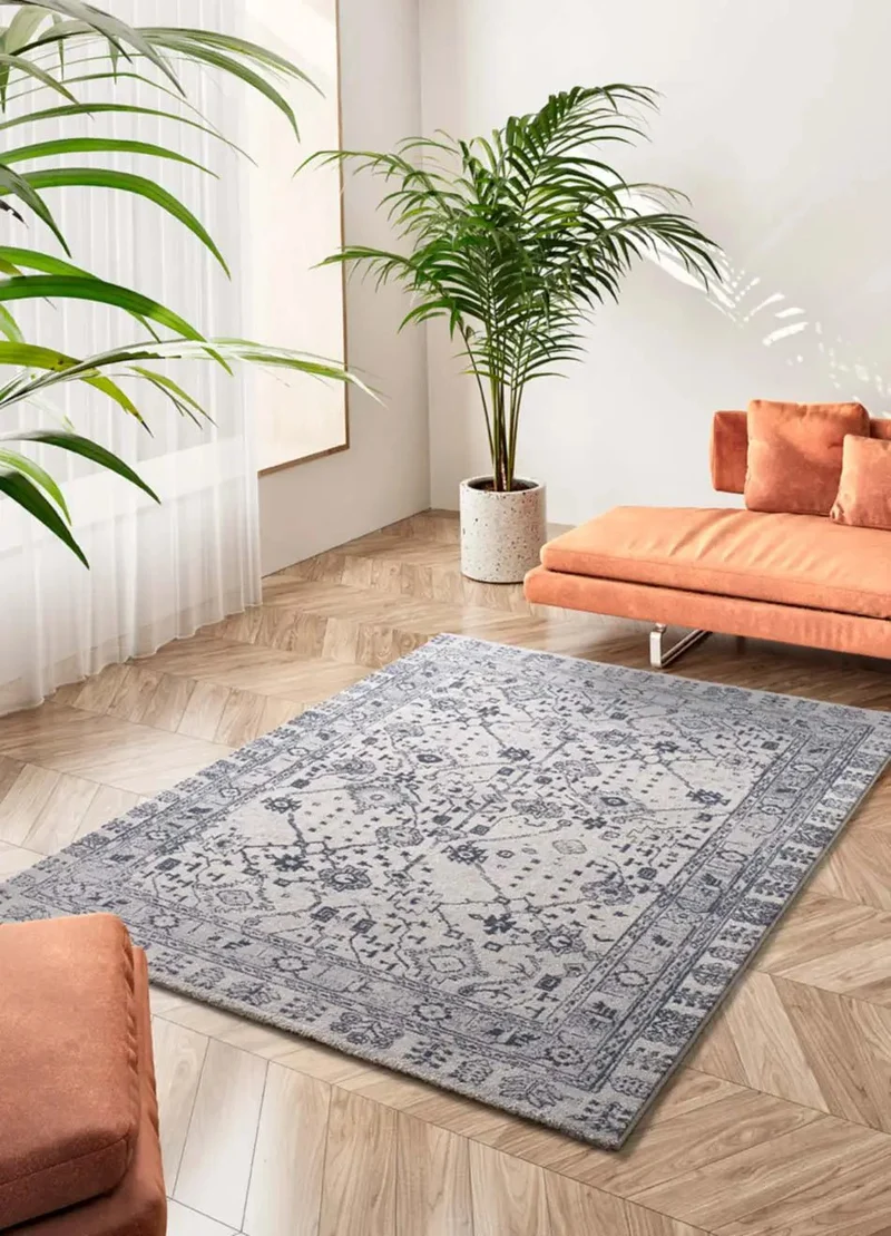 Siroco 16803 rug in vintage style, blue
