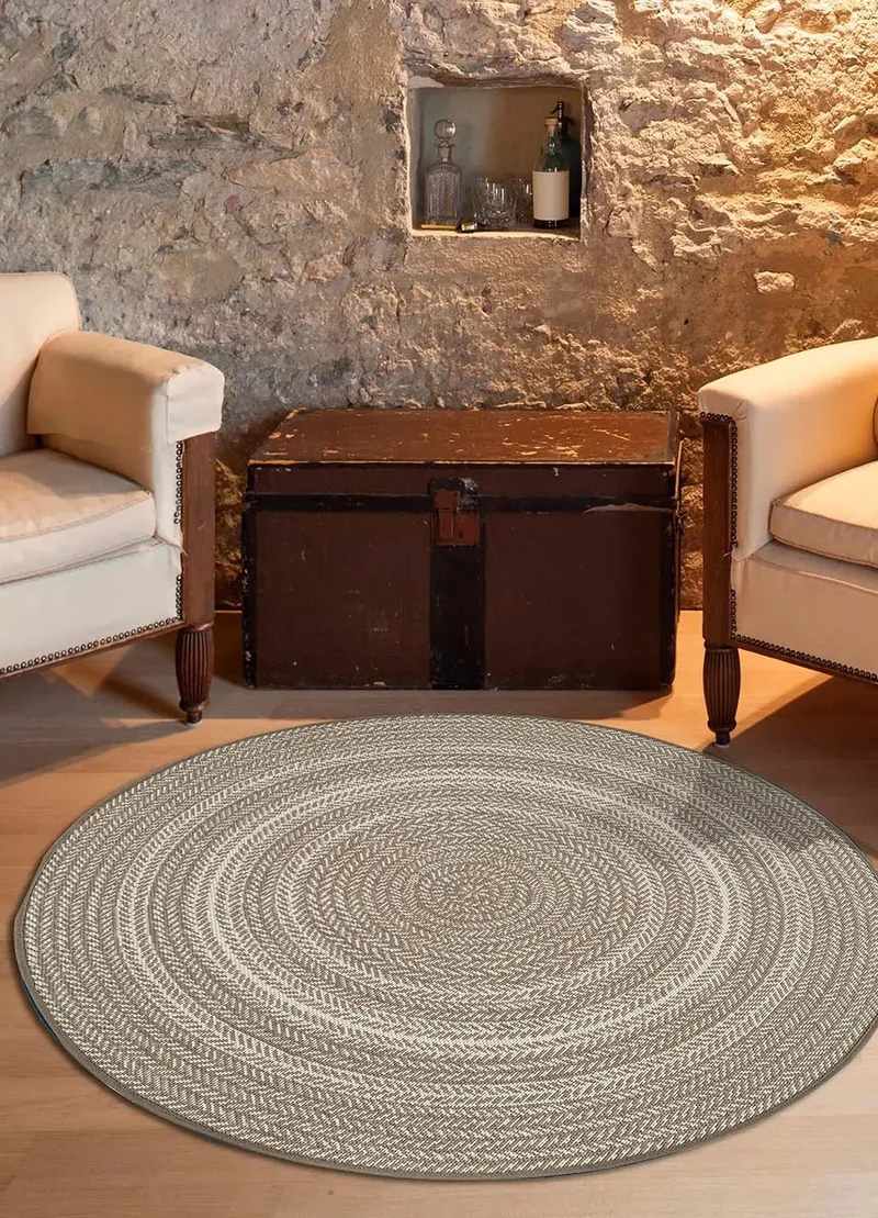Silvana 48837 rug in geometric style, linen