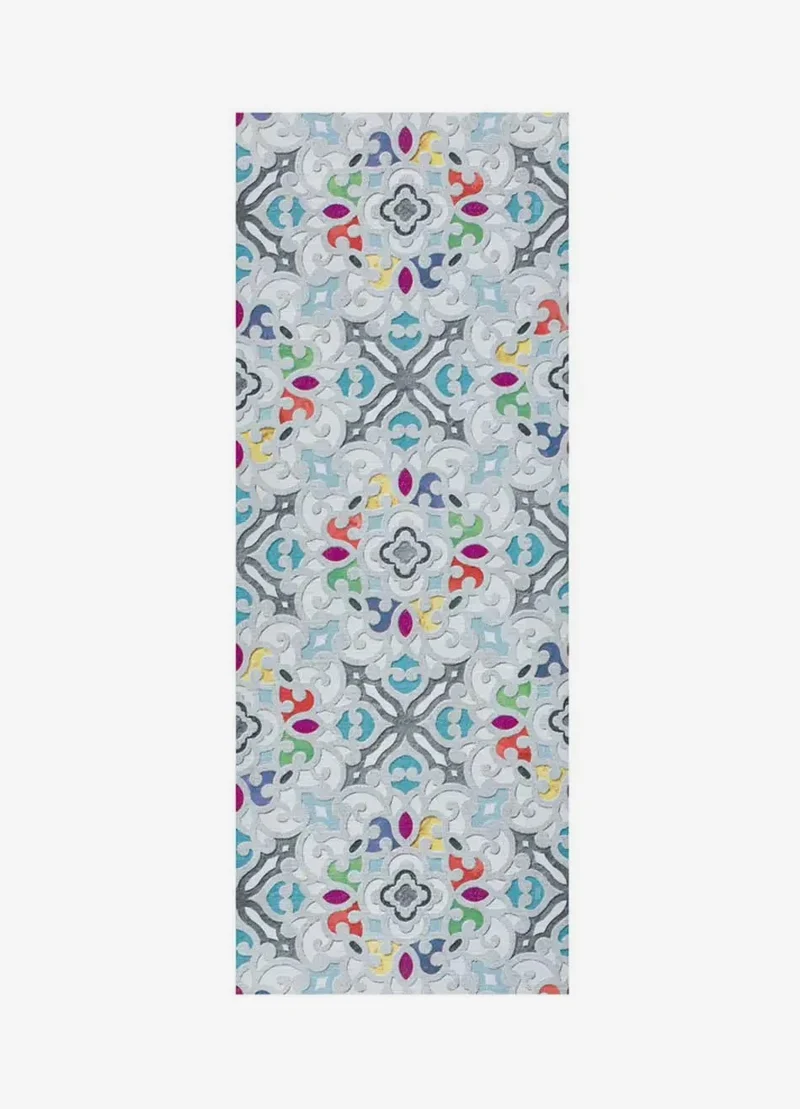 Ricci Valentina kitchen rug with bohemian print, multicolour