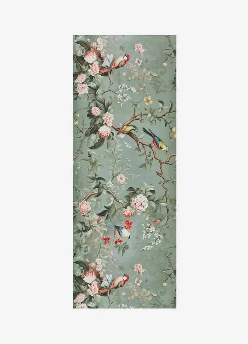 Ricci Monet kitchen rug with floral print, multicolour